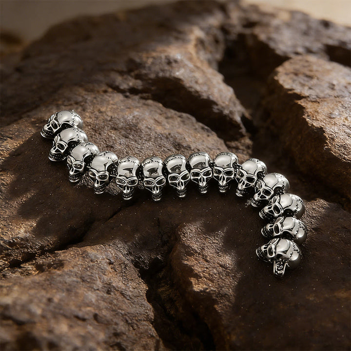 WorldNorse Viking Skull Warrior Link Stack Bracelet / Necklace - image 3