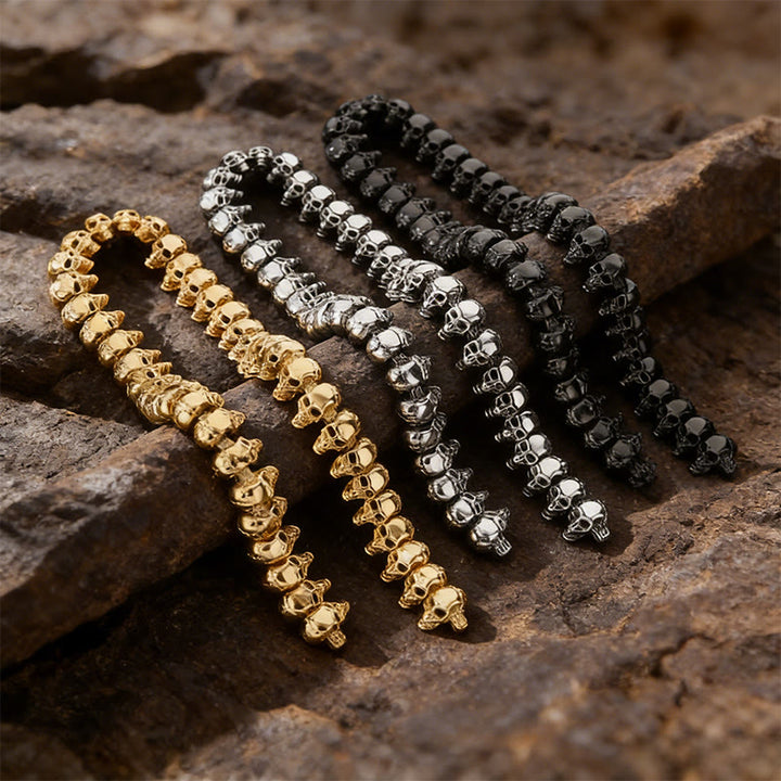 WorldNorse Viking Skull Warrior Link Stack Bracelet / Necklace - image 9