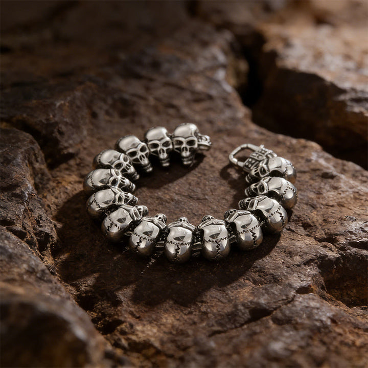 WorldNorse Viking Skull Warrior Link Stack Bracelet / Necklace - image 2