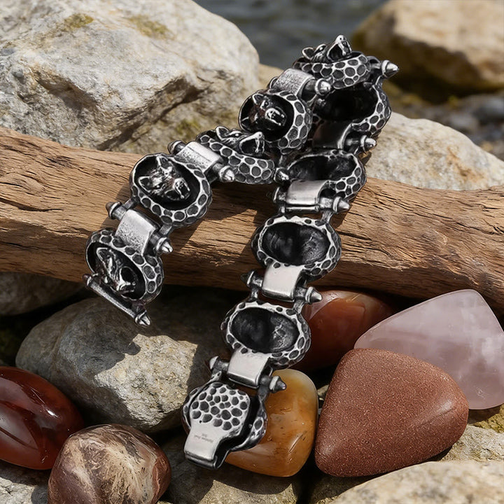WorldNorse Wolf Head Scale Bracelet - image 2