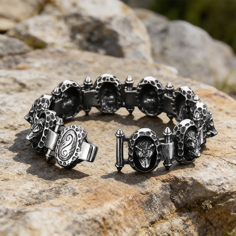 WorldNorse Wolf Head Scale Bracelet - image 3
