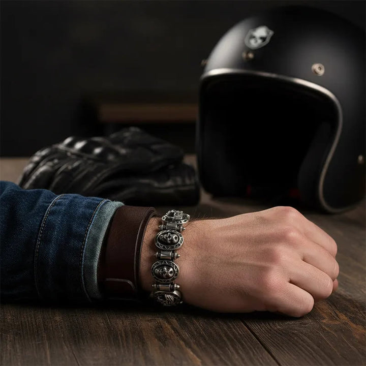 WorldNorse Wolf Head Scale Bracelet - image 1