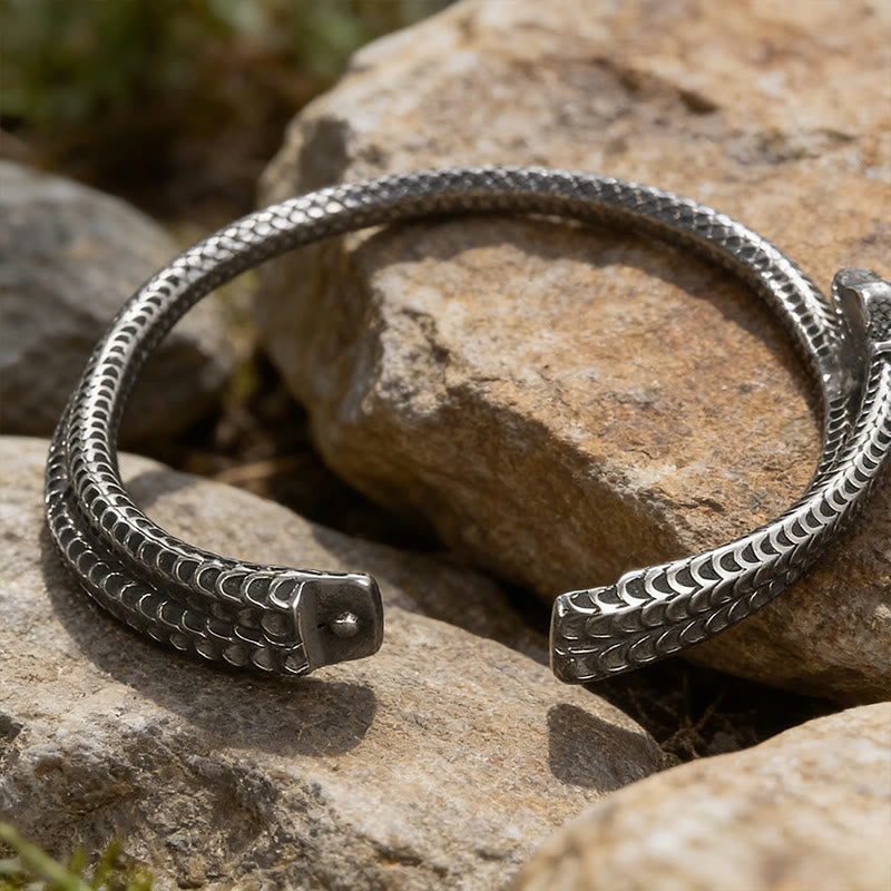 WorldNorse Nordic Red-Eye Snake Cuff Bracelet - image 3