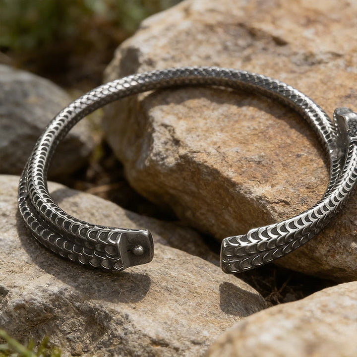WorldNorse Nordic Red-Eye Snake Cuff Bracelet - image 3