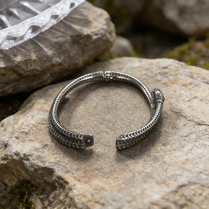 WorldNorse Nordic Red-Eye Snake Cuff Bracelet - image 5