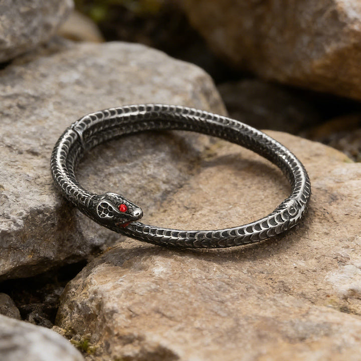 WorldNorse Nordic Red-Eye Snake Cuff Bracelet - image 2