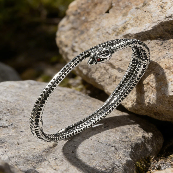 WorldNorse Nordic Red-Eye Snake Cuff Bracelet - image 4