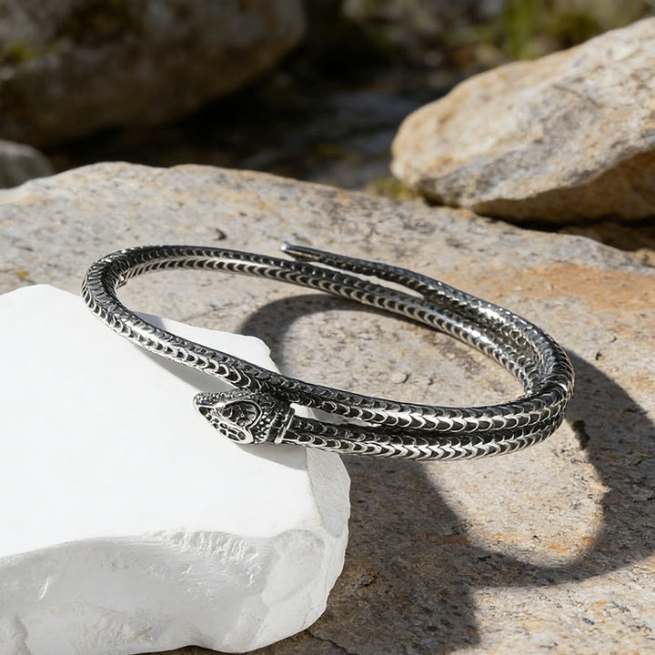 WorldNorse Nordic Red-Eye Snake Cuff Bracelet - image 6