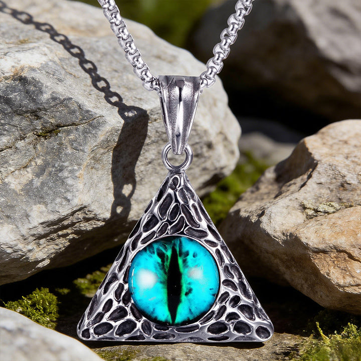 WorldNorse Triangle Dragon Eye Necklace - image 2