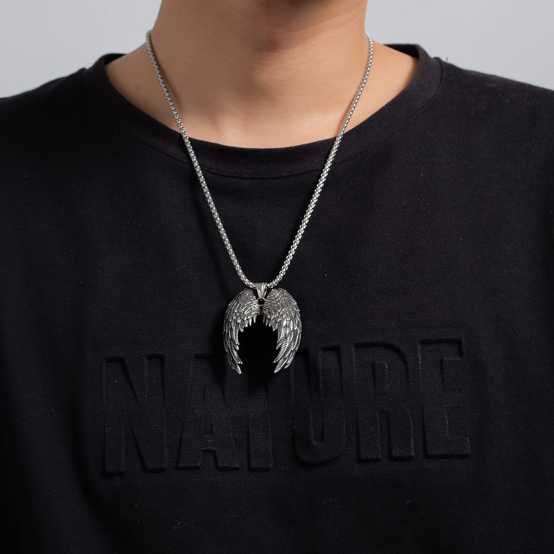 WorldNorse Nordic Feathered Wings Necklace - image 1