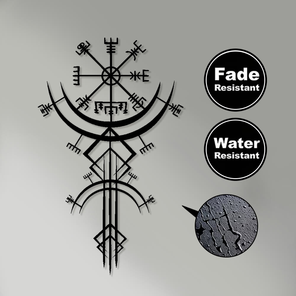 WorldNorse Vegvisir Compass Spear Metal Wall Decor - image 3