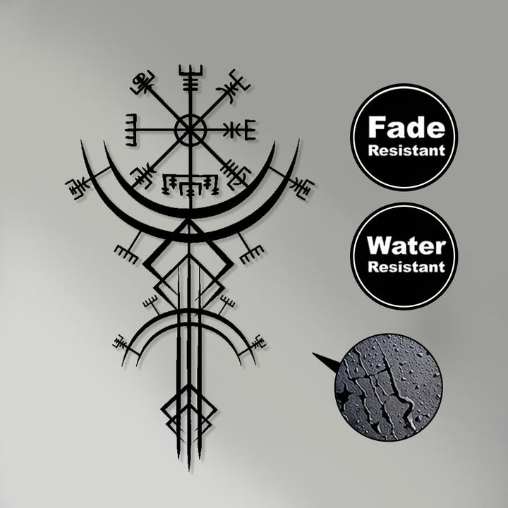 WorldNorse Vegvisir Compass Spear Metal Wall Decor - image 3