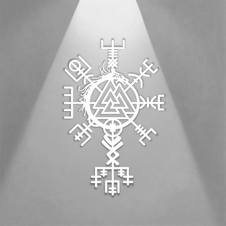 WorldNorse Viking Vegvisir Valknut Jormungandr Metal Wall Decor - image 7