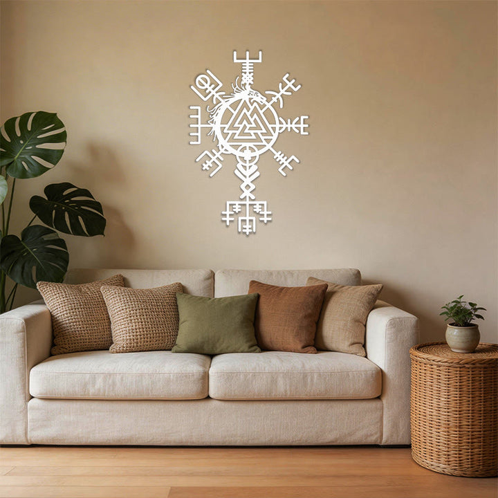 WorldNorse Viking Vegvisir Valknut Jormungandr Metal Wall Decor - image 11