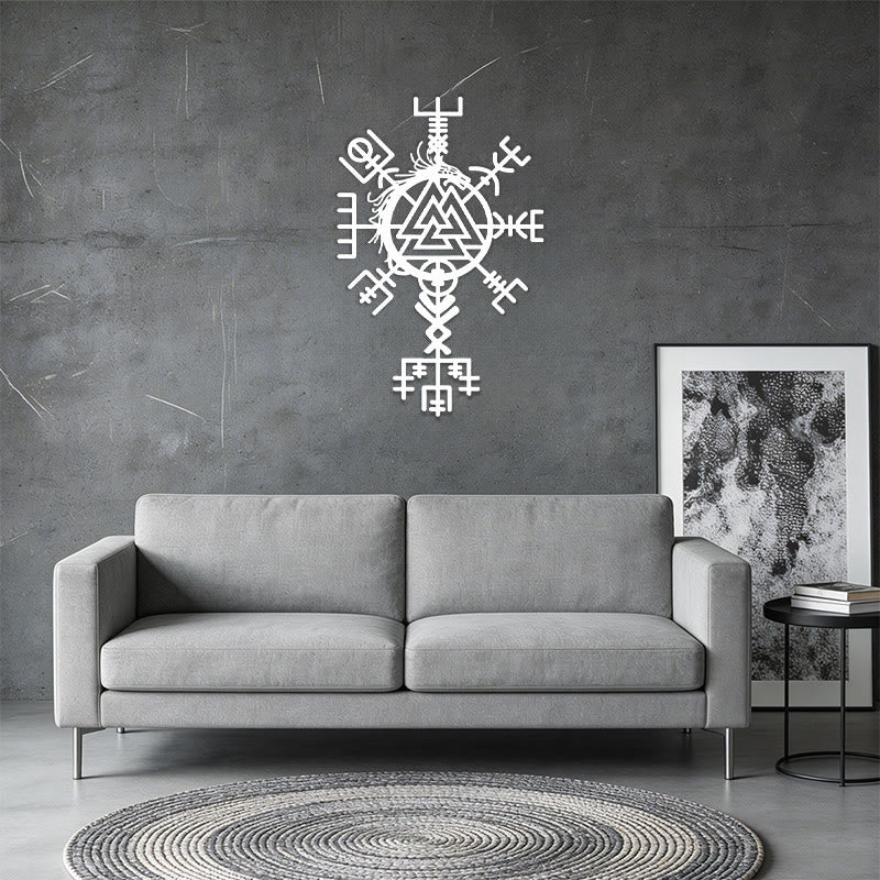 WorldNorse Viking Vegvisir Valknut Jormungandr Metal Wall Decor - image 12