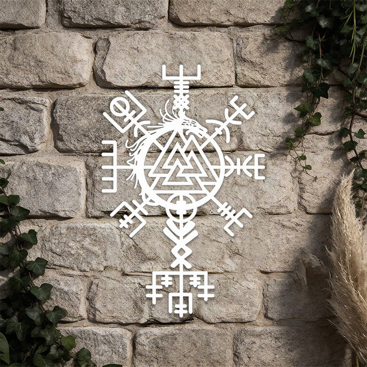 WorldNorse Viking Vegvisir Valknut Jormungandr Metal Wall Decor - image 10