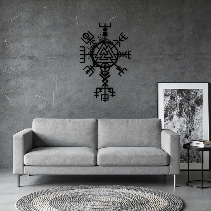 WorldNorse Viking Vegvisir Valknut Jormungandr Metal Wall Decor - image 18
