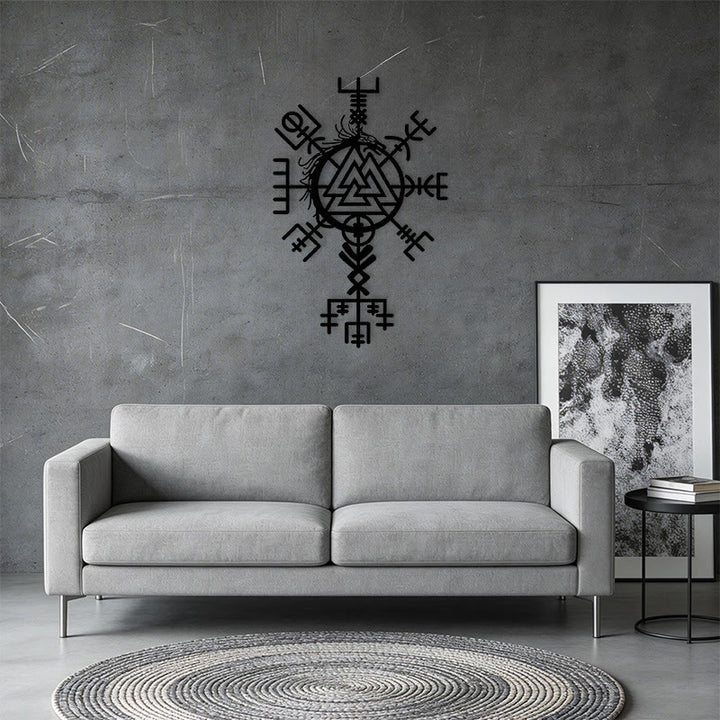 WorldNorse Viking Vegvisir Valknut Jormungandr Metal Wall Decor - image 18