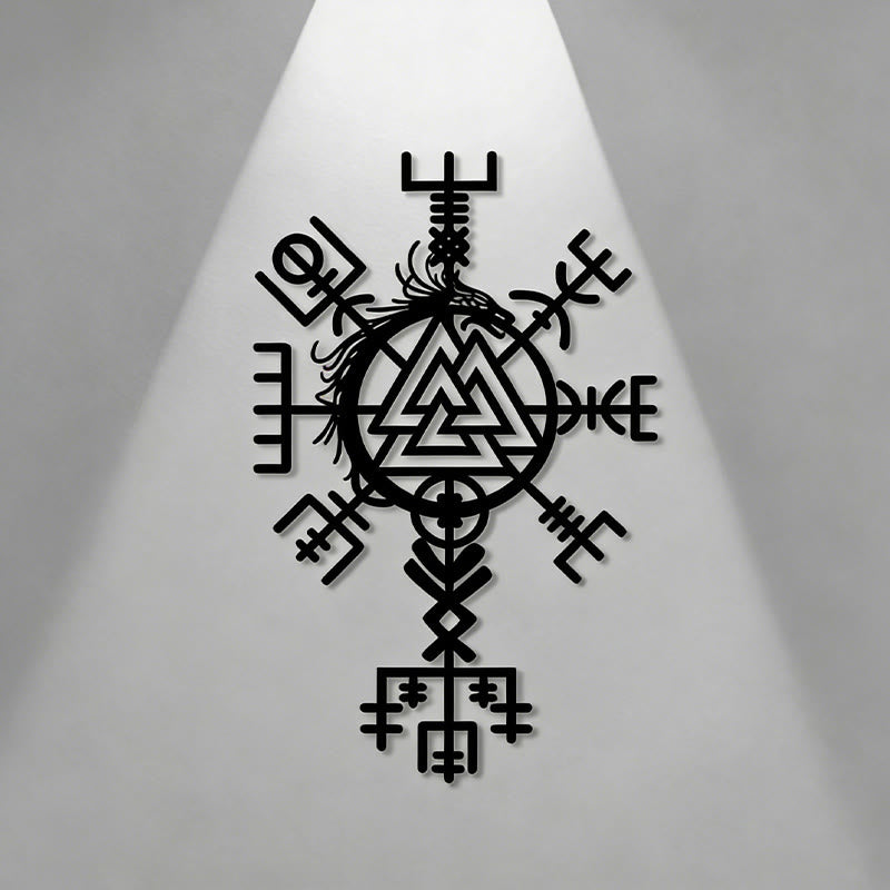 WorldNorse Viking Vegvisir Valknut Jormungandr Metal Wall Decor - image 13