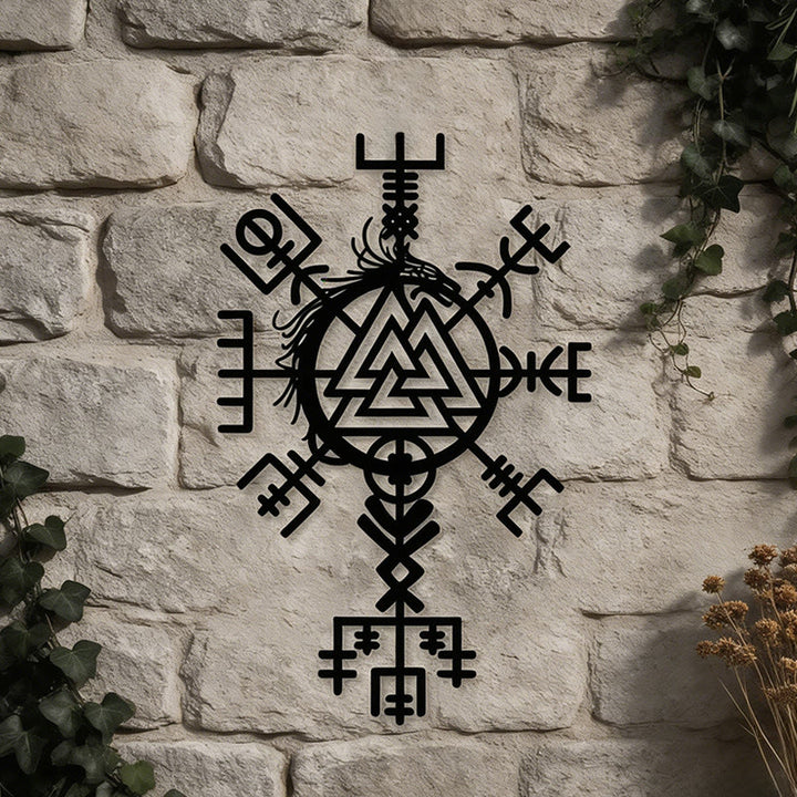 WorldNorse Viking Vegvisir Valknut Jormungandr Metal Wall Decor - image 16