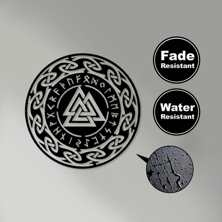 WorldNorse Valknut Celtic Knot Rune Circle Metal Wall Decor - image 3