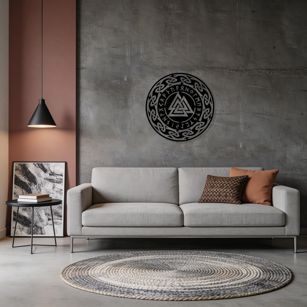 WorldNorse Valknut Celtic Knot Rune Circle Metal Wall Decor - image 6