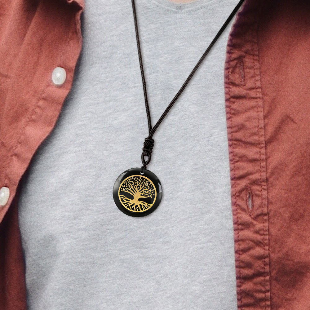 WorldNorse Yggdrasil Life Root Crystal Necklace - image 1