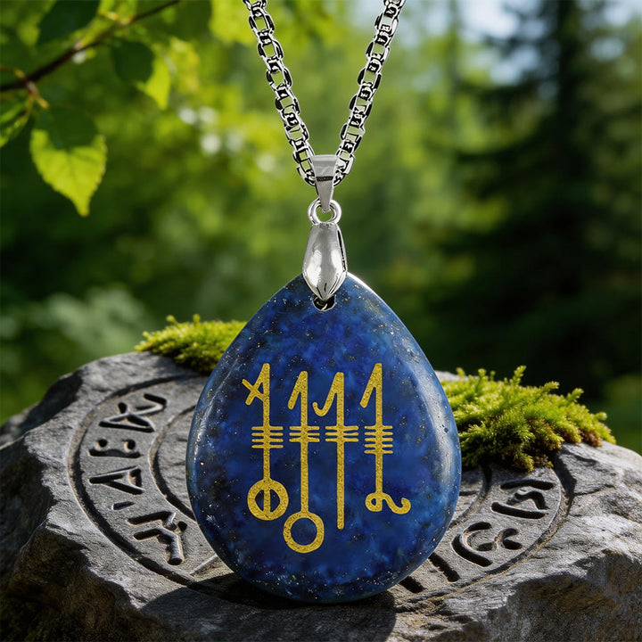 WorldNorse Svefnthorn Sleep Ward Crystal Necklace - Lapis Lazuli - image 8