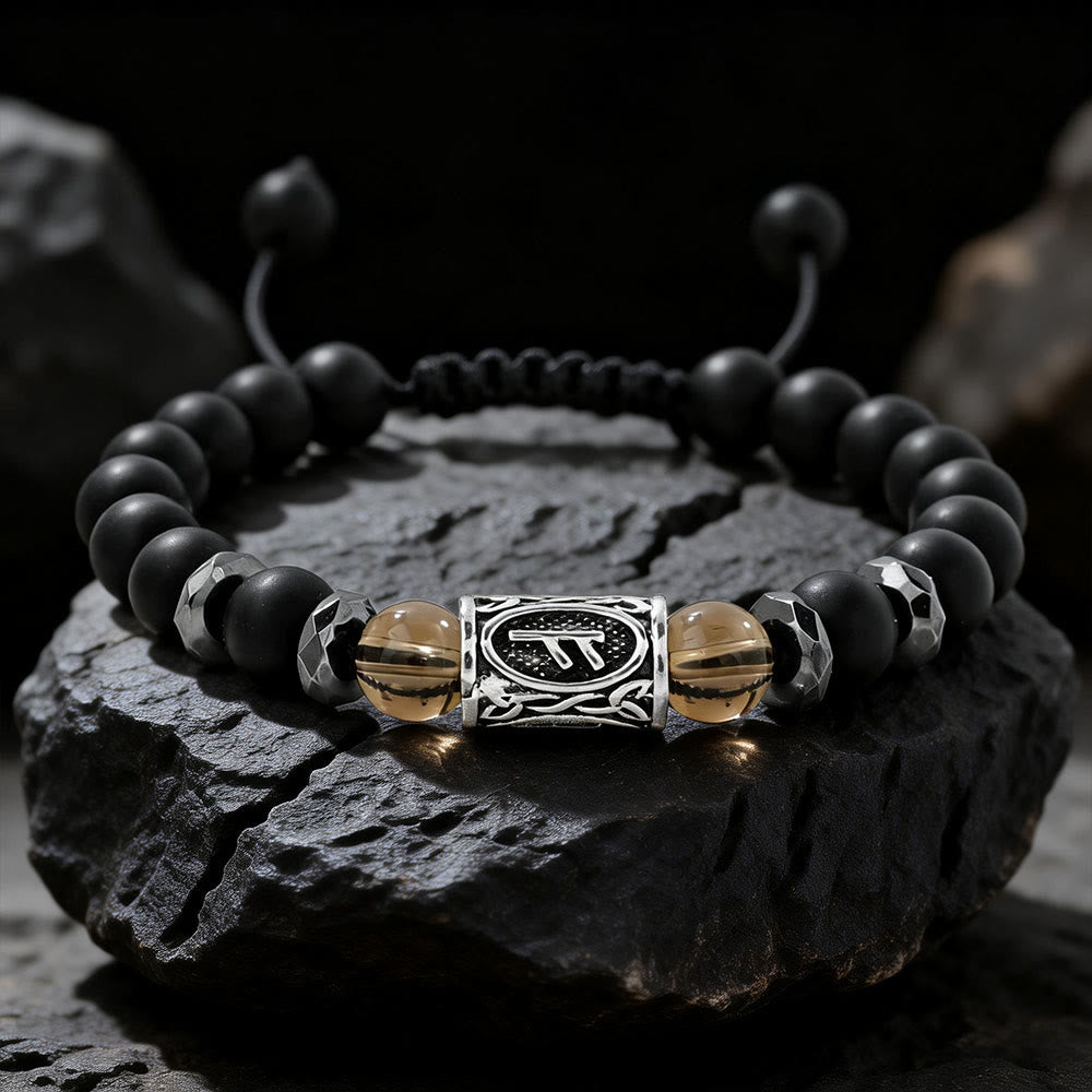 FREE Today: Viking Rune Crystal Beaded Adjustable Braided Bracelet - Smoky Quartz - image 12