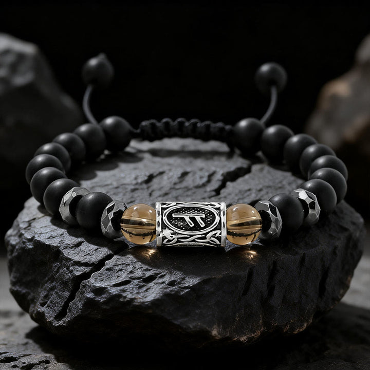 FREE Today: Viking Rune Crystal Beaded Adjustable Braided Bracelet - Smoky Quartz - image 12
