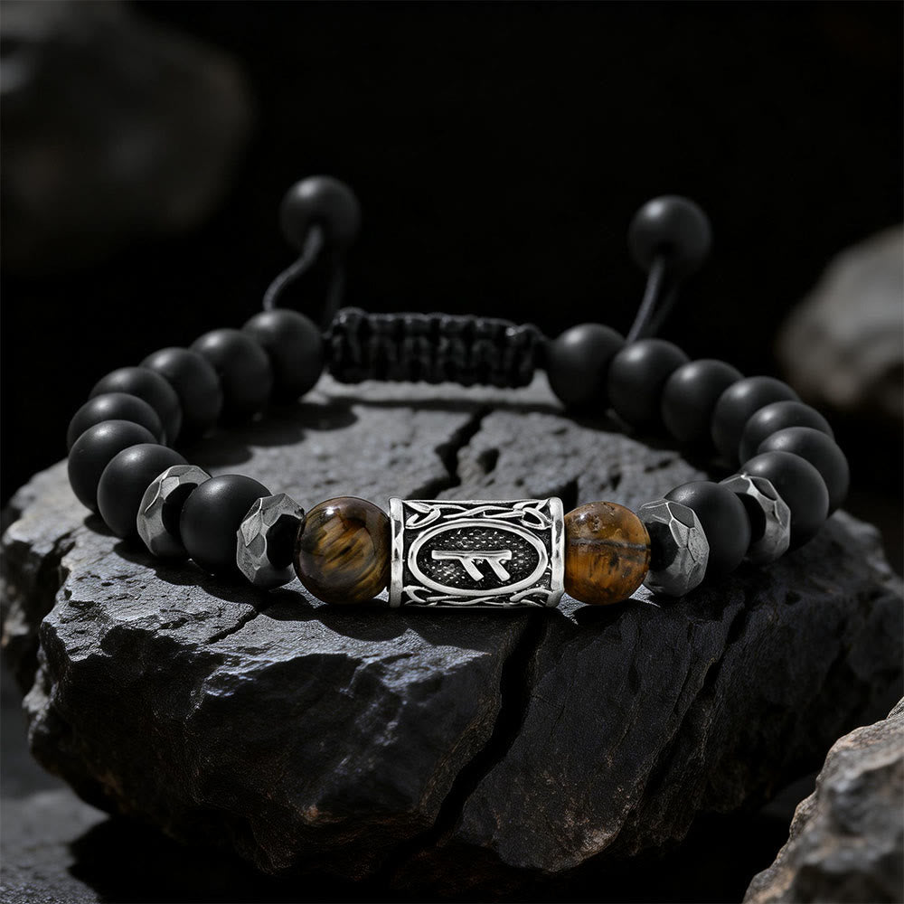 FREE Today: Viking Rune Crystal Beaded Adjustable Braided Bracelet - Tiger's Eye - image 17