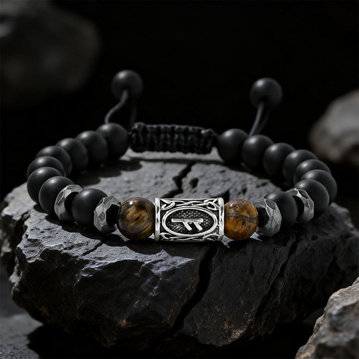 FREE Today: Viking Rune Crystal Beaded Adjustable Braided Bracelet - Tiger's Eye - image 17
