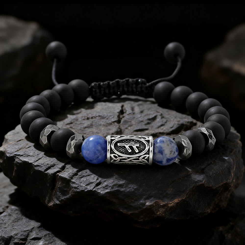 FREE Today: Viking Rune Crystal Beaded Adjustable Braided Bracelet - Blue Spot Jasper - image 7