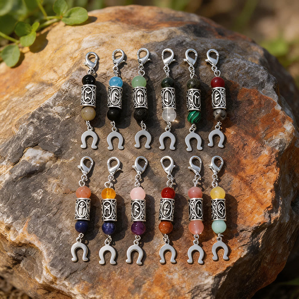 WorldNorse Nordic Rune Talisman Bead Keychain - image 0
