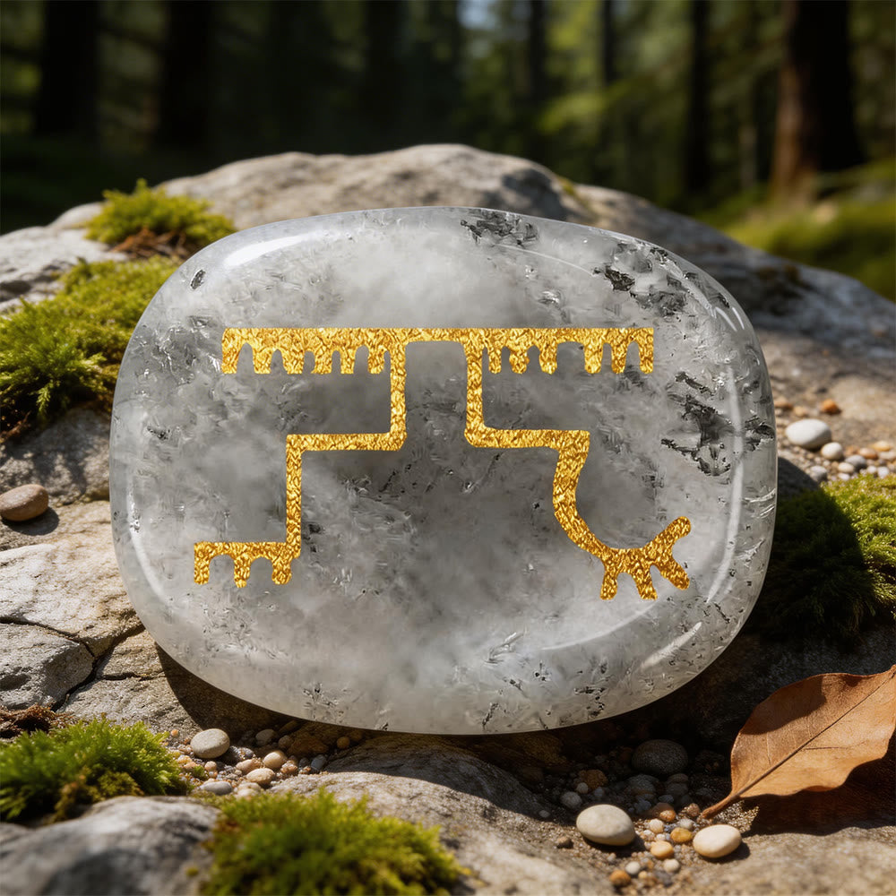 WorldNorse Gapaldur Resilient Triumph Rune Crystal Decor - Labradorite - image 16