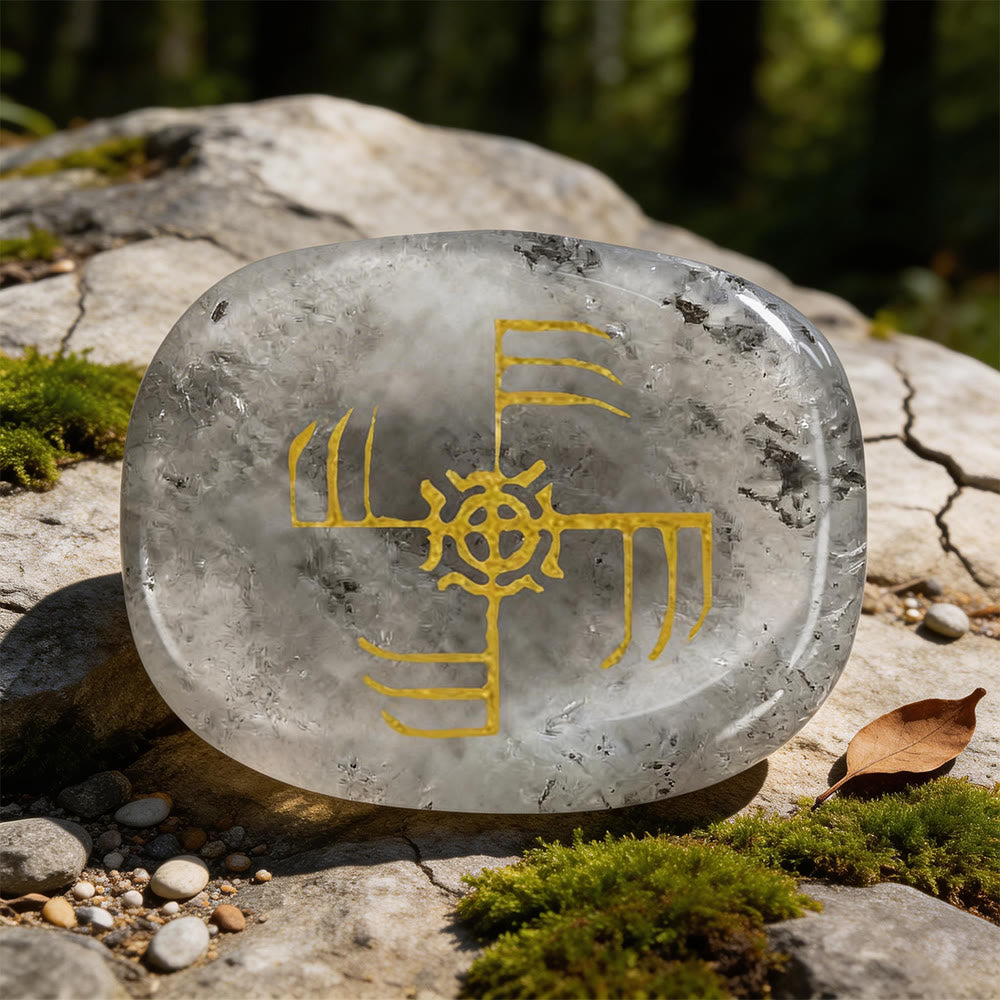 WorldNorse Ginfaxi Warrior Victory Rune Crystal Decor - Labradorite - image 16