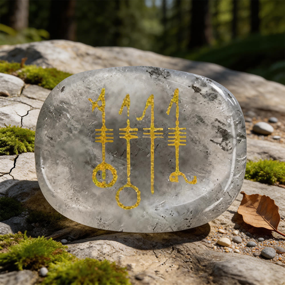 WorldNorse Viking Svefnthorn Restful Peace Rune Crystal Decor - Labradorite - image 16