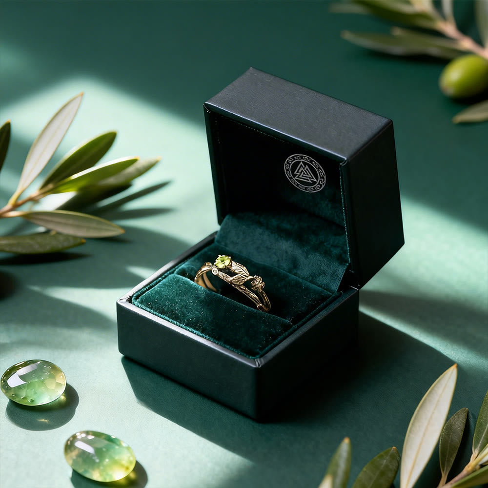 FREE Today: Vintage Branch Flower Peridot Ring - image 4