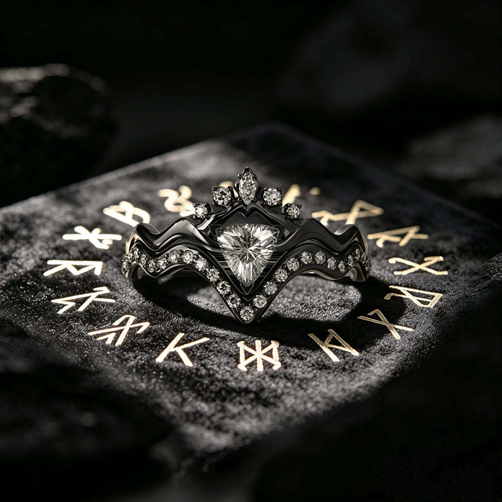 WorldNorse Shadow Crown Ring Set - image 4