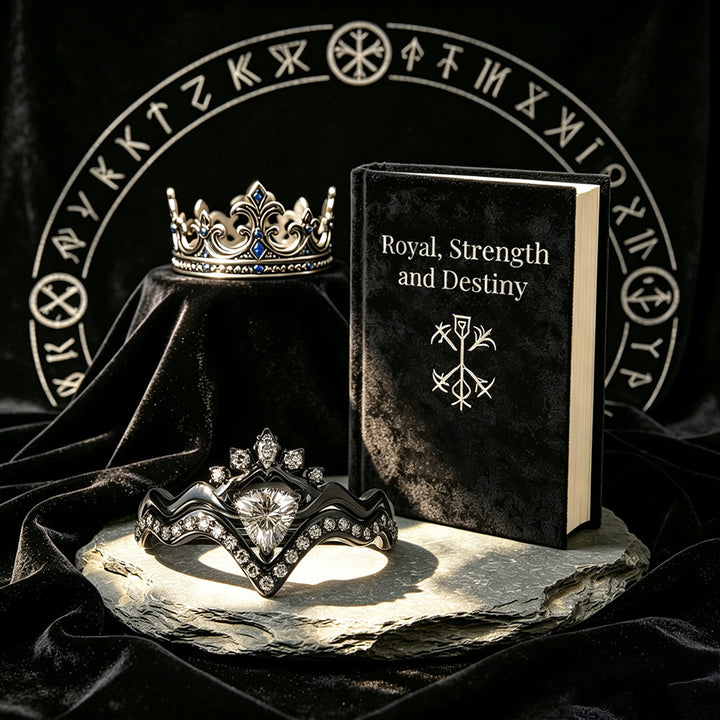 WorldNorse Shadow Crown Ring Set - image 5