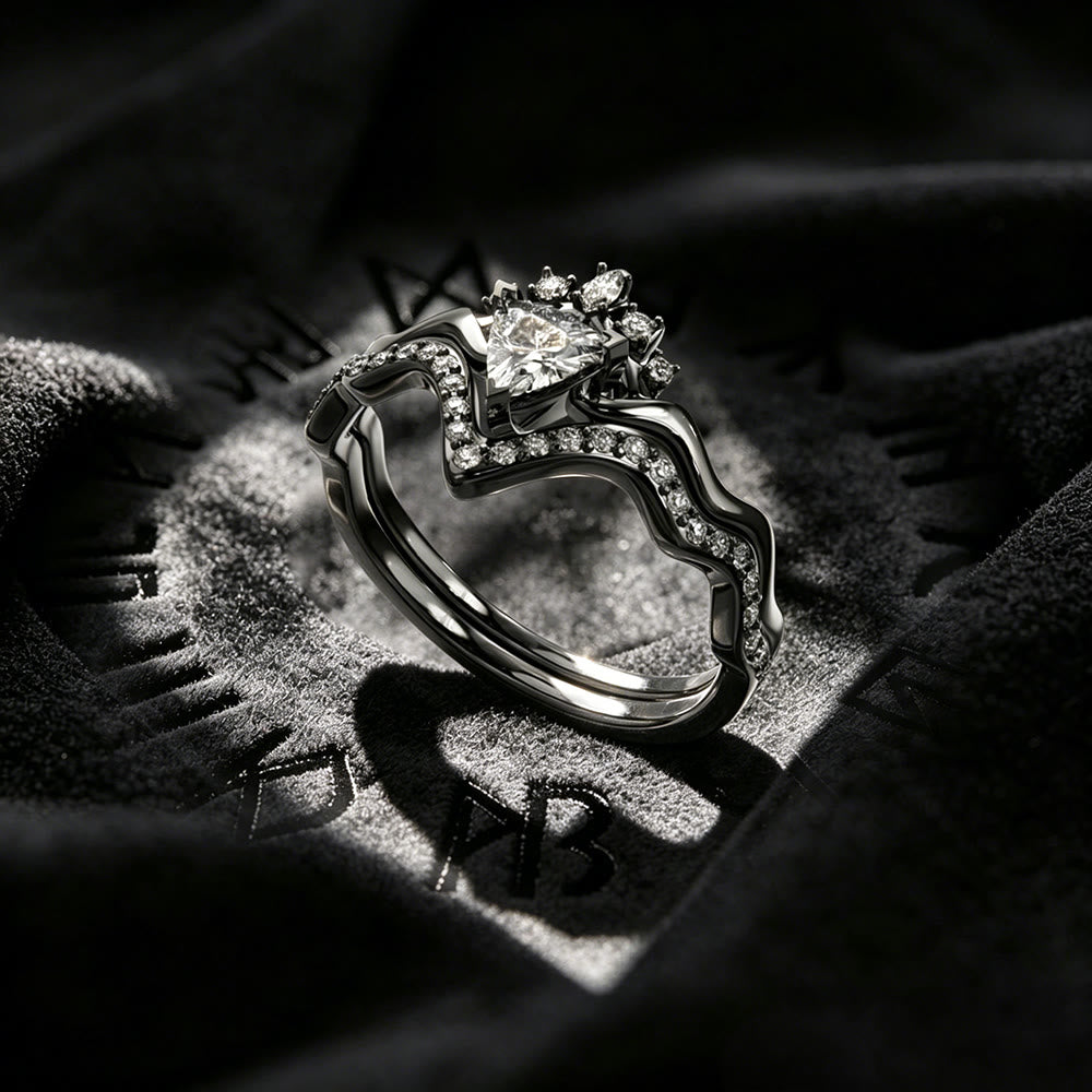 WorldNorse Shadow Crown Ring Set - image 3