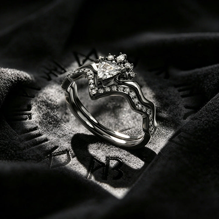 WorldNorse Shadow Crown Ring Set - image 3