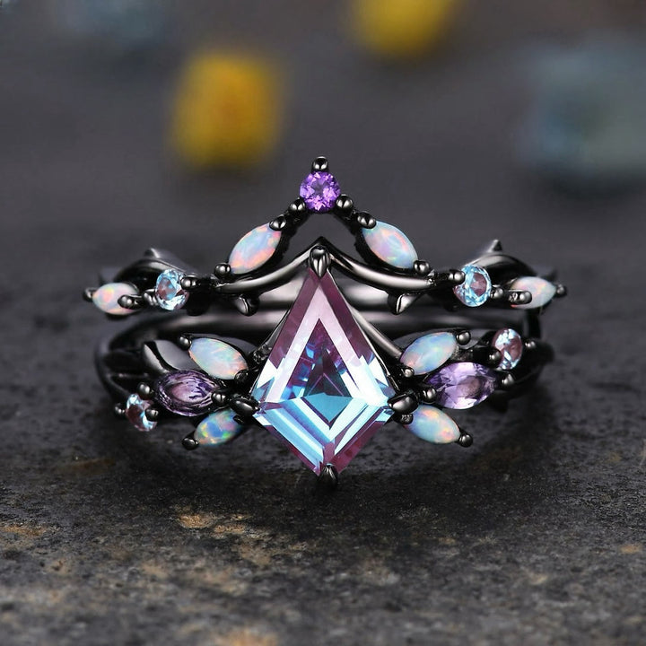 FREE Today: Fortune of Freyja Alexandrite Ring Set - US 10 - image 0