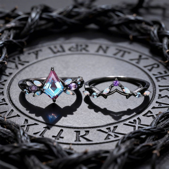 FREE Today: Fortune of Freyja Alexandrite Ring Set - image 5