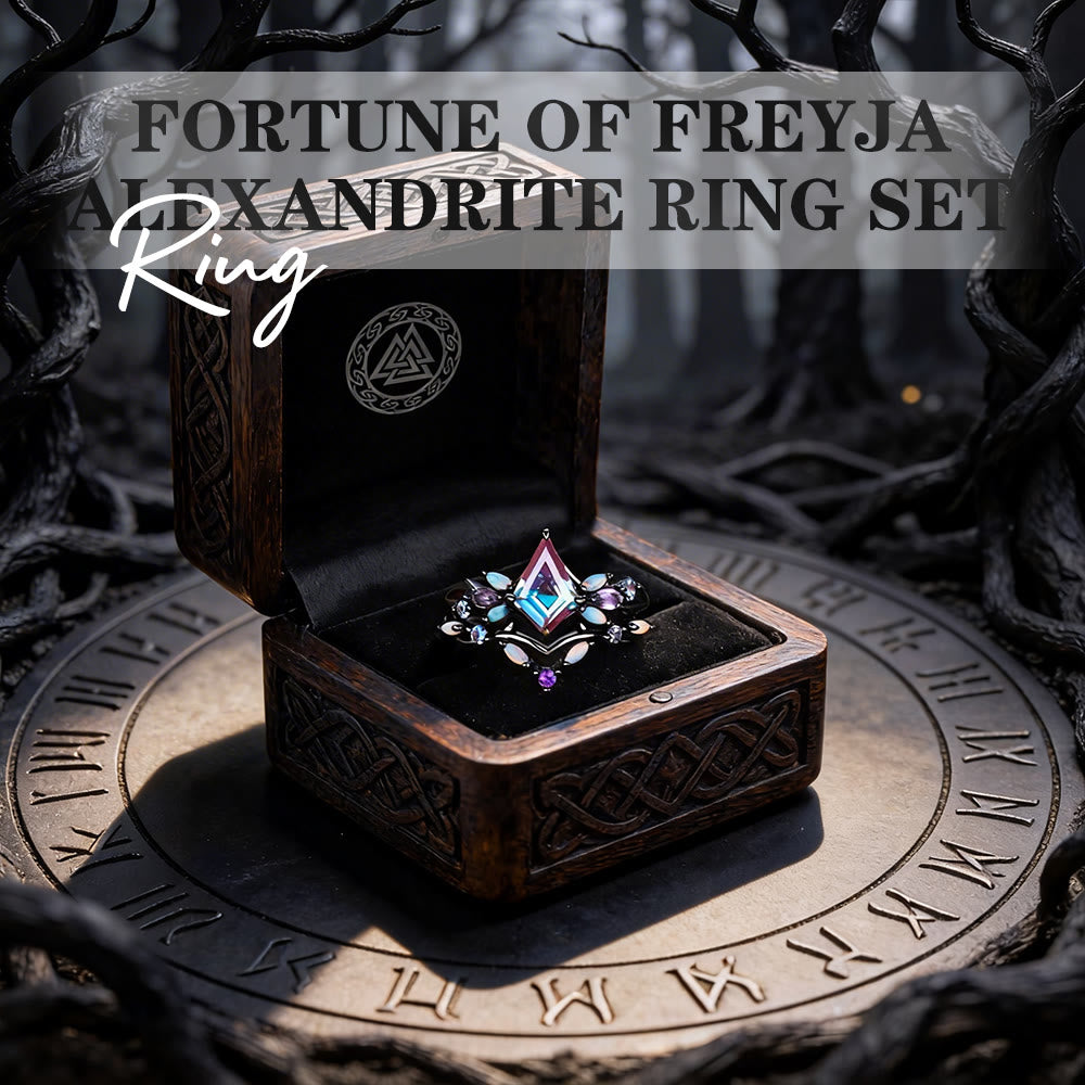 FREE Today: Fortune of Freyja Alexandrite Ring Set - image 4