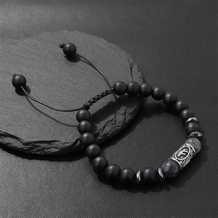 FREE Today: Viking Rune Crystal Beaded Adjustable Braided Bracelet - image 1