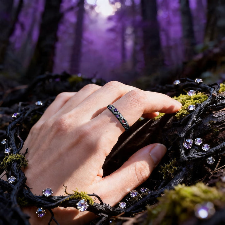 WorldNorse Seidr Vine Amethyst Ring - image 1