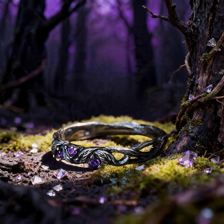 WorldNorse Seidr Vine Amethyst Ring - image 3
