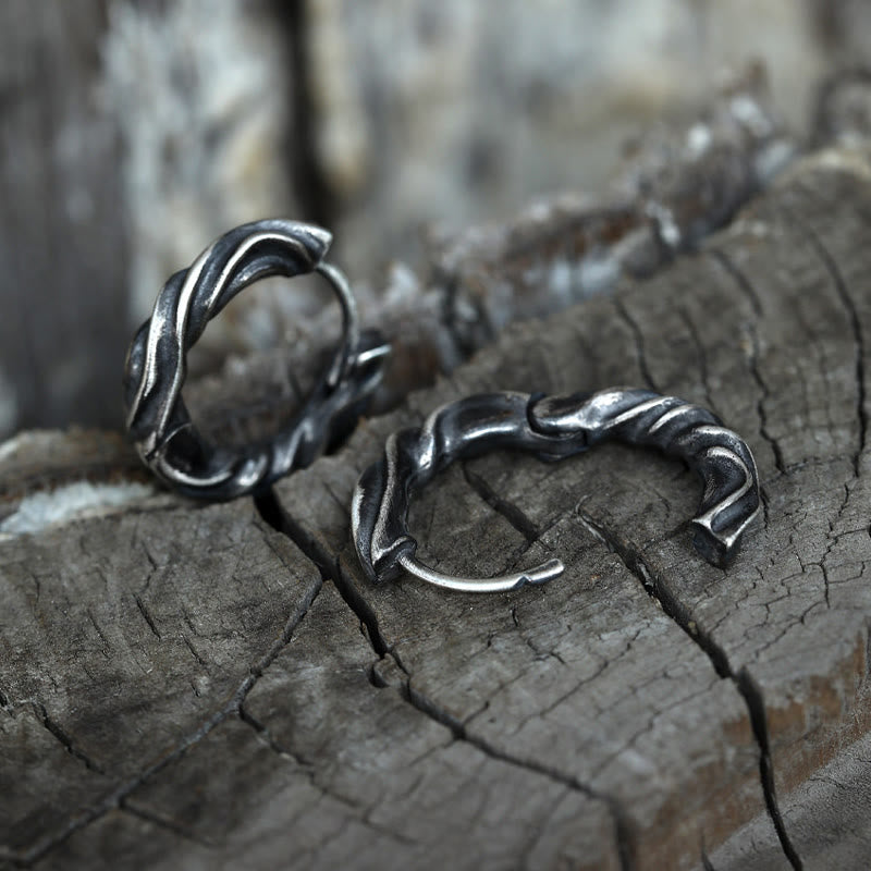 WorldNorse Handcrafted 925 Silver Mobius Eternal Twist Earrings - image 3