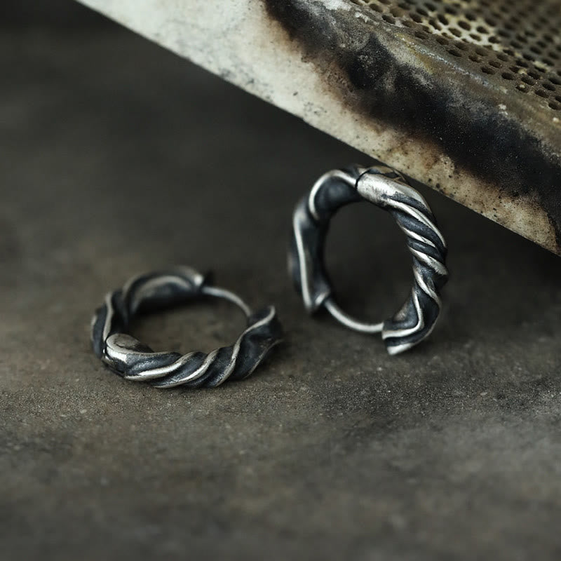 WorldNorse Handcrafted 925 Silver Mobius Eternal Twist Earrings - image 5